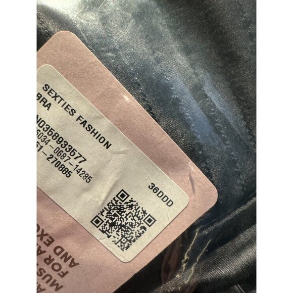 Savage X Fenty Sexties Bullet Bra Black 36DDD - Picture 4 of 4